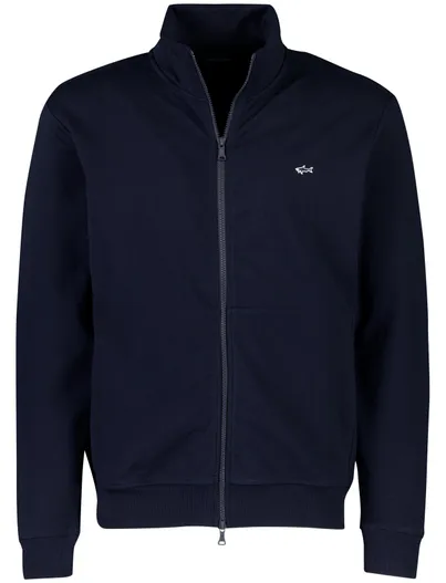 Paul & Shark Donkerblauw sweatvest Paul & Shark katoen