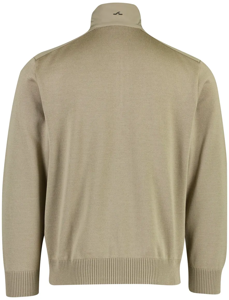 Paul & Shark half zip trui beige wol