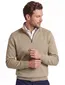 Paul & Shark half zip trui beige wol