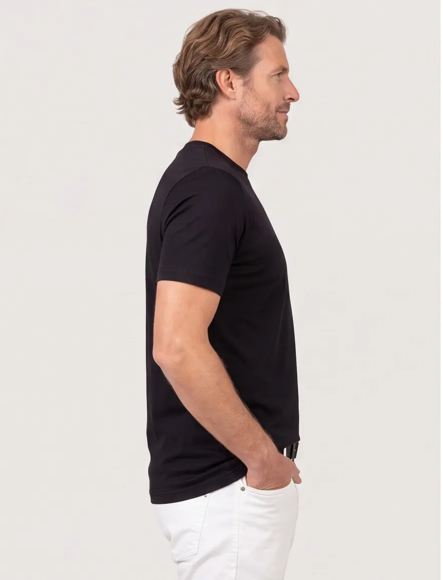 Zwart T-shirt silver collection Paul & Shark