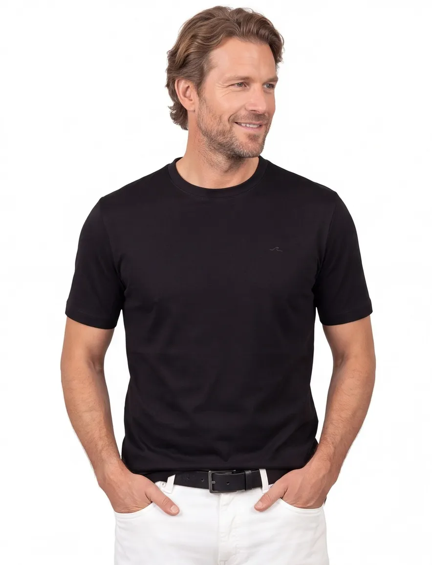 Zwart T-shirt silver collection Paul & Shark