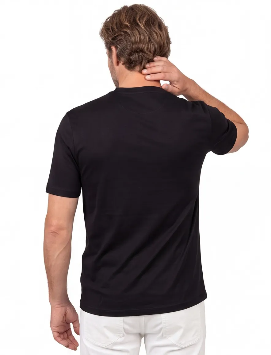 Zwart T-shirt silver collection Paul & Shark