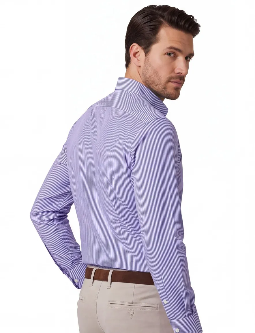 Paul & Shark overhemd blauw gestreept
