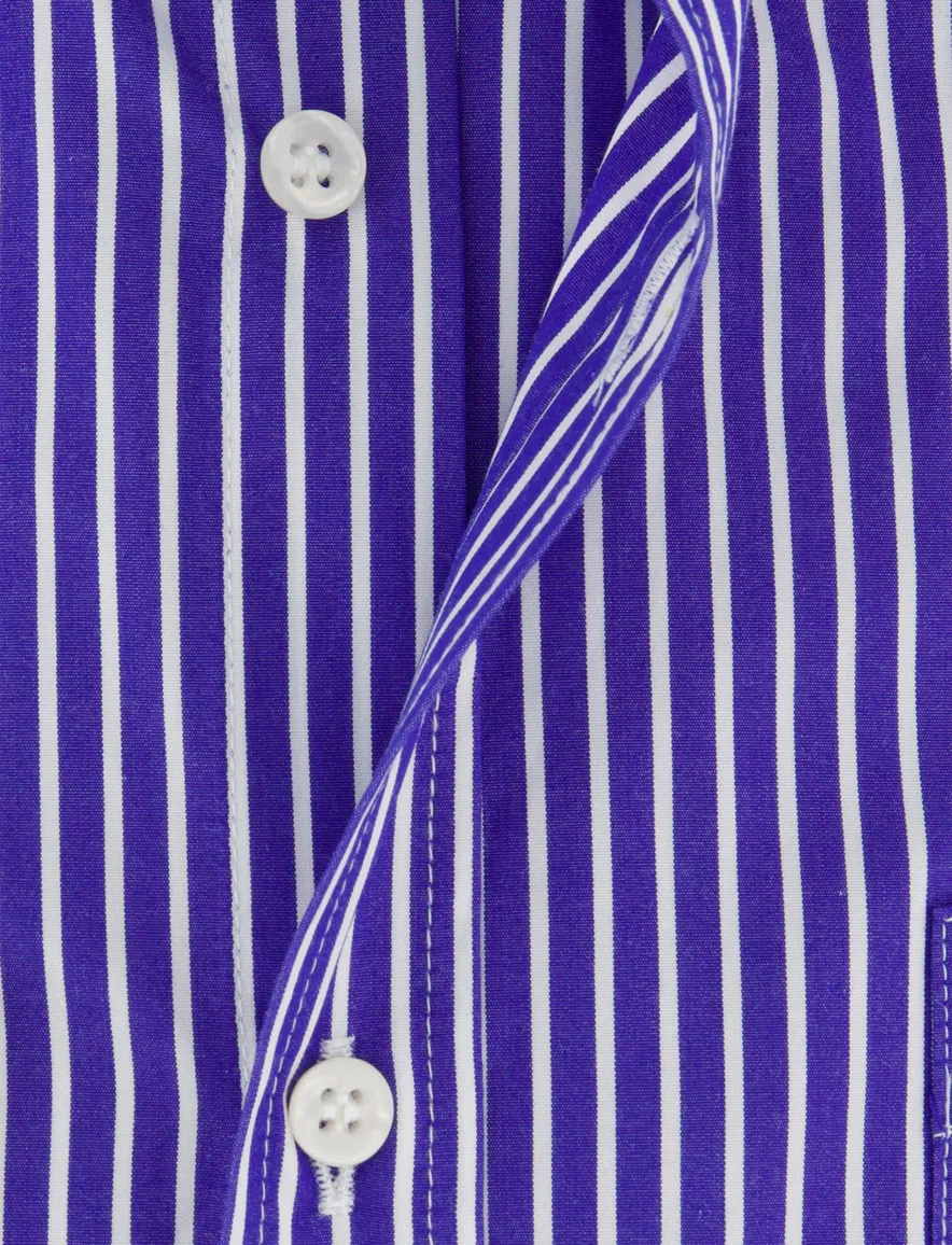 Paul & Shark overhemd wit blauw gestreept