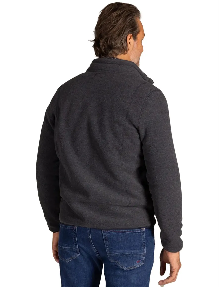 NZA vest grijs polyester effen