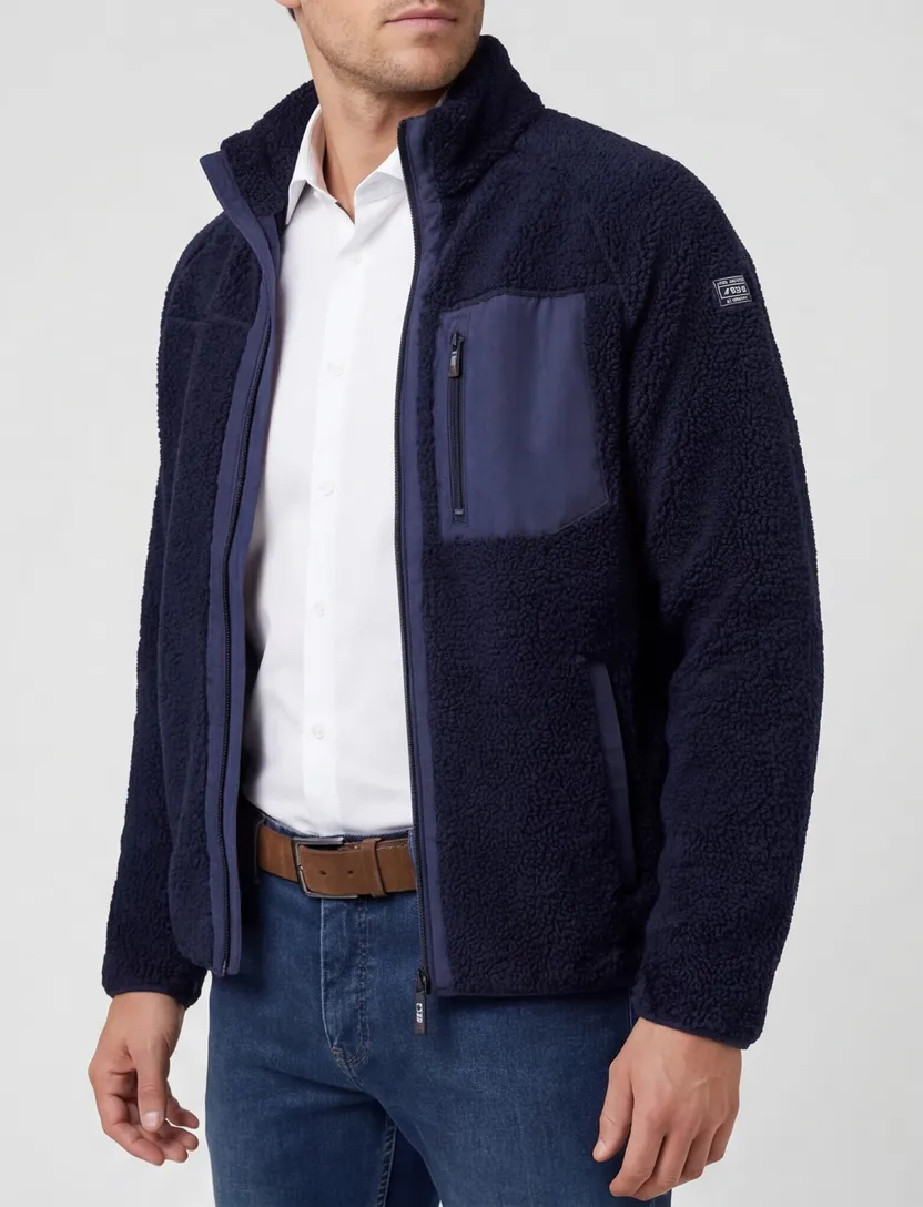 Donkerblauw NZA outdoor fleece vest