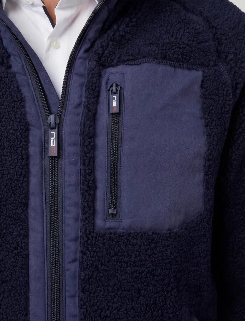 Donkerblauw NZA outdoor fleece vest