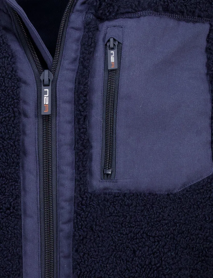 Donkerblauw NZA outdoor fleece vest