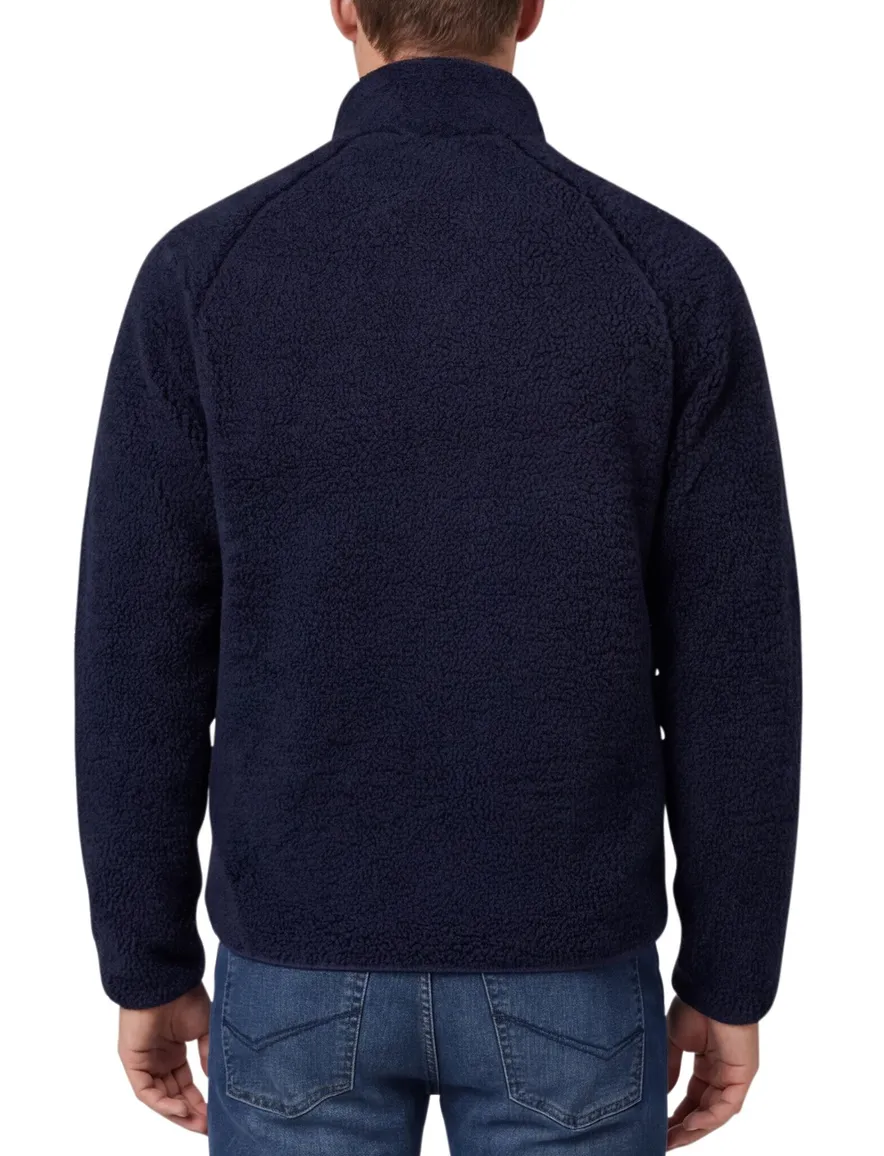 NZA Henry outdoor vest teddy donkerblauw