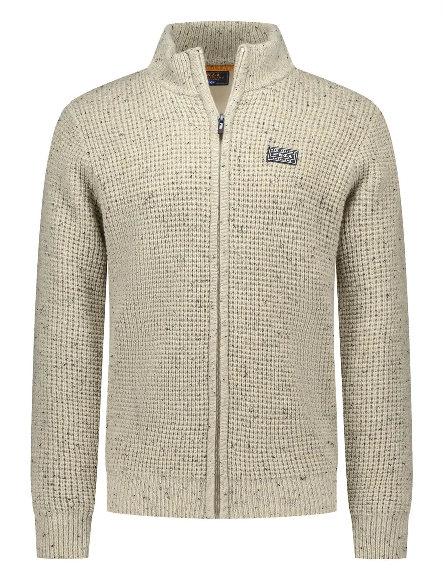 New Zealand beige vest effen normale fit