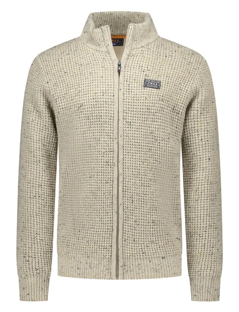 New Zealand vest effen beige normale fit