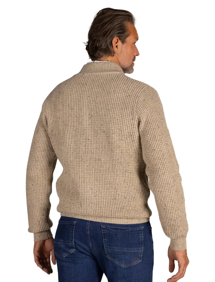 New Zealand vest effen beige normale fit