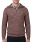 NZA Bordeaux Trui Gemeleerd Half zip gebreid