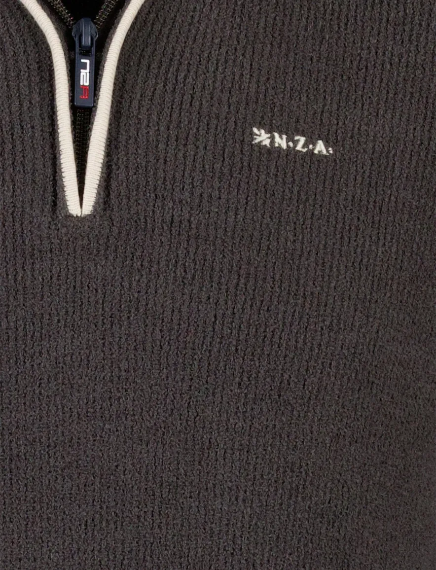 NZA half zip trui antraciet
