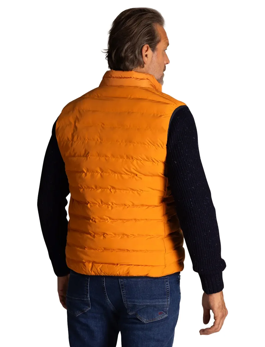 Bodywarmer New Zealand oranje effen normale fit
