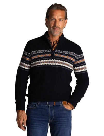 New Zealand New Zealand trui navy geprint normale fit