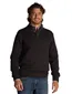 NZA Adan half zip knopen normale fit donkerbruin