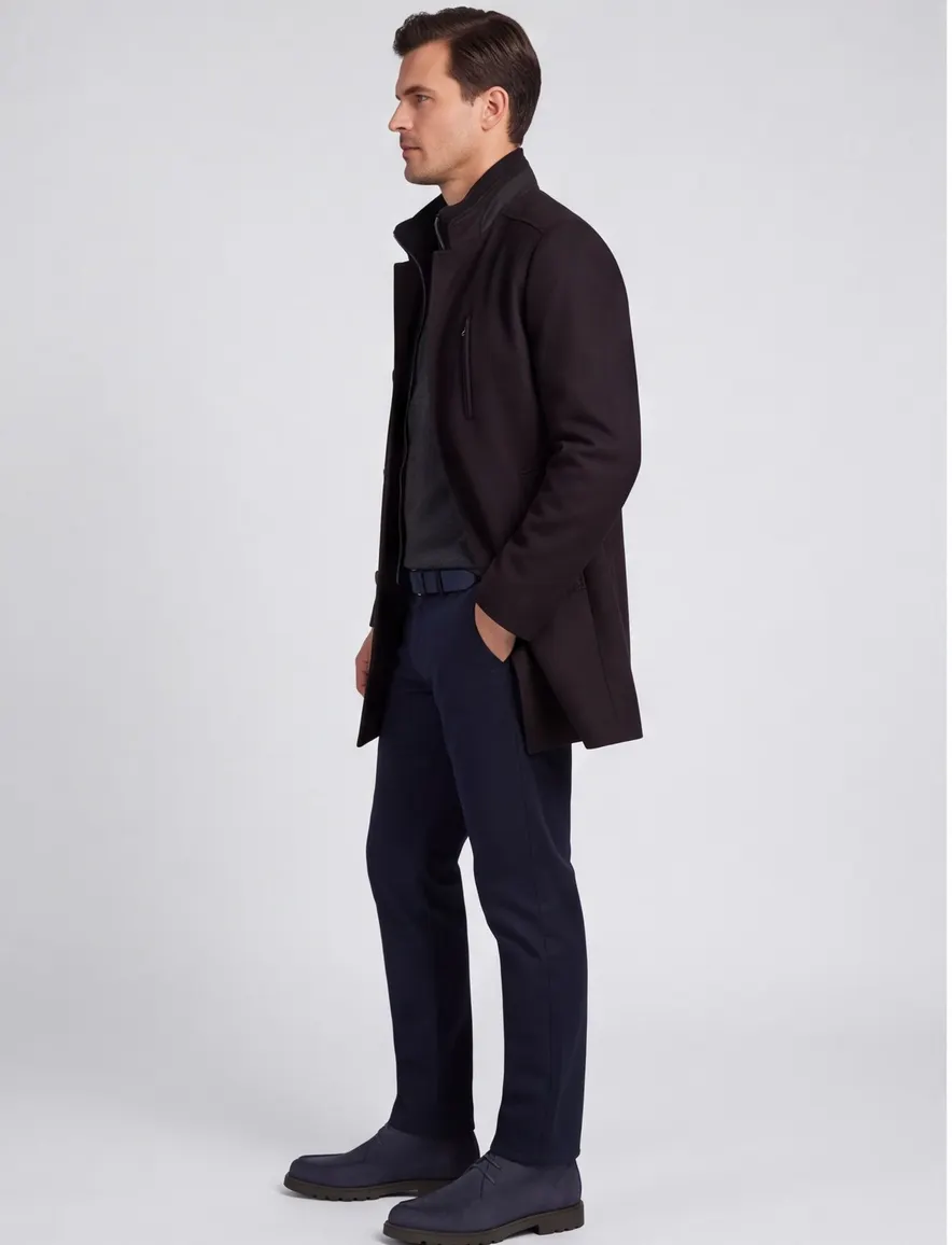 winterjas zwart Scotland Blue