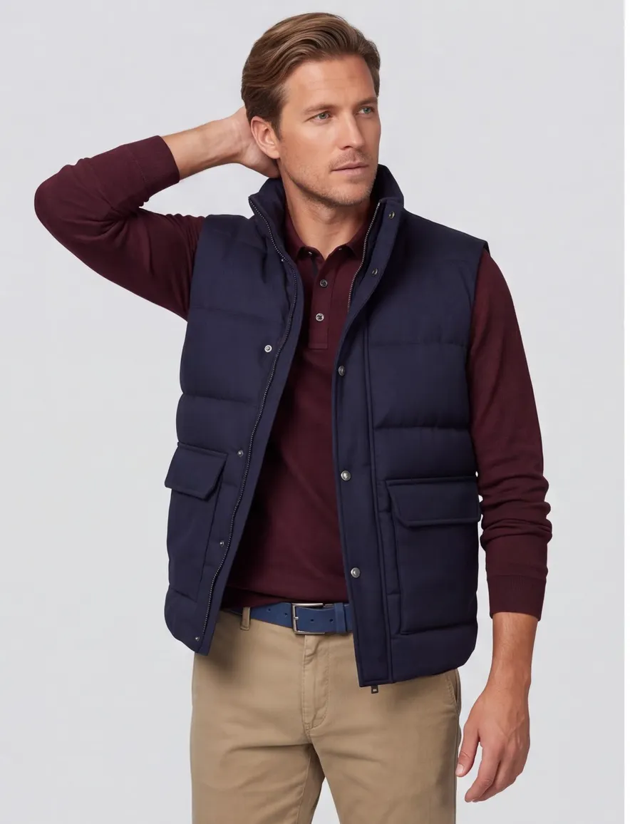 winterjas donkerblauw Scotland Blue