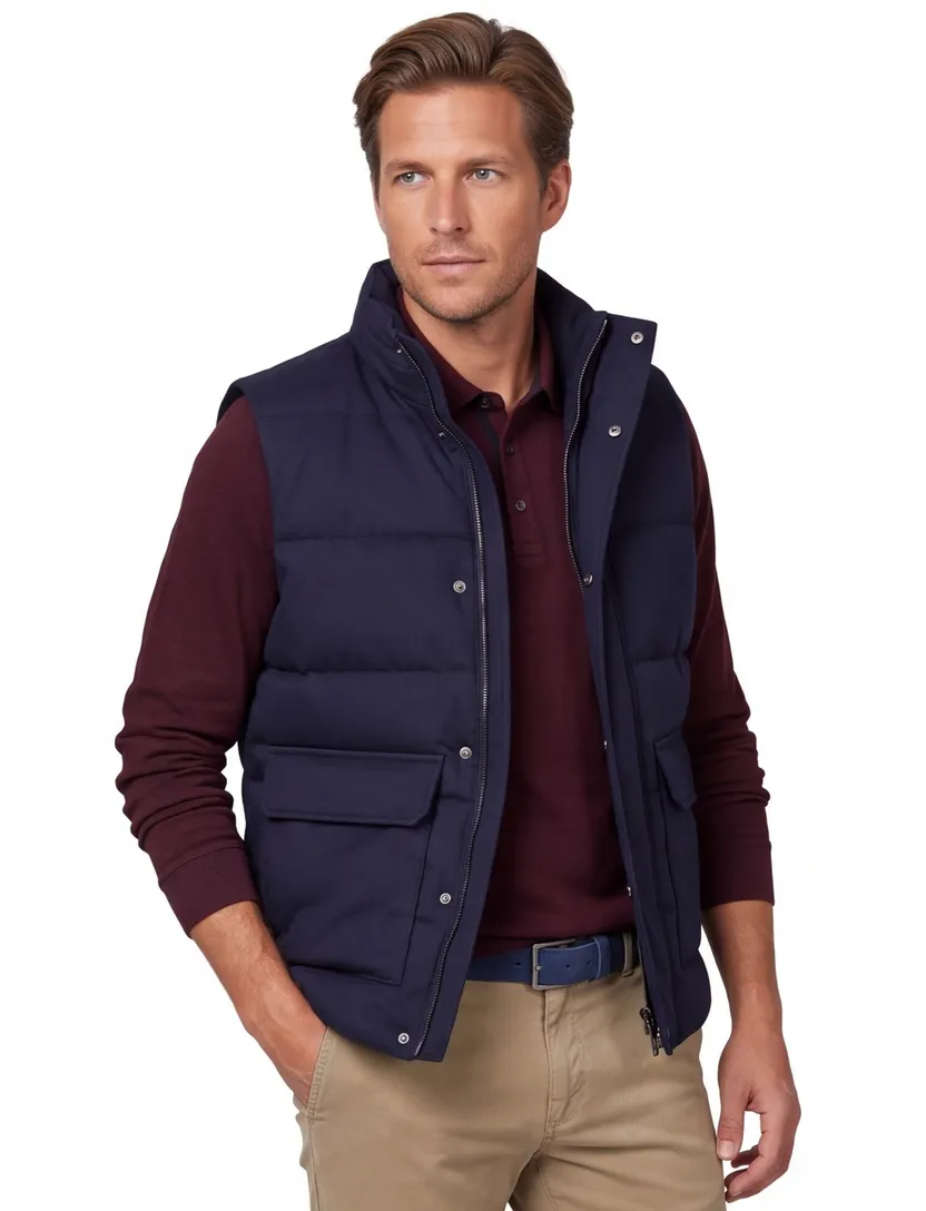 Scotland Blue bodywarmer donkerblauw