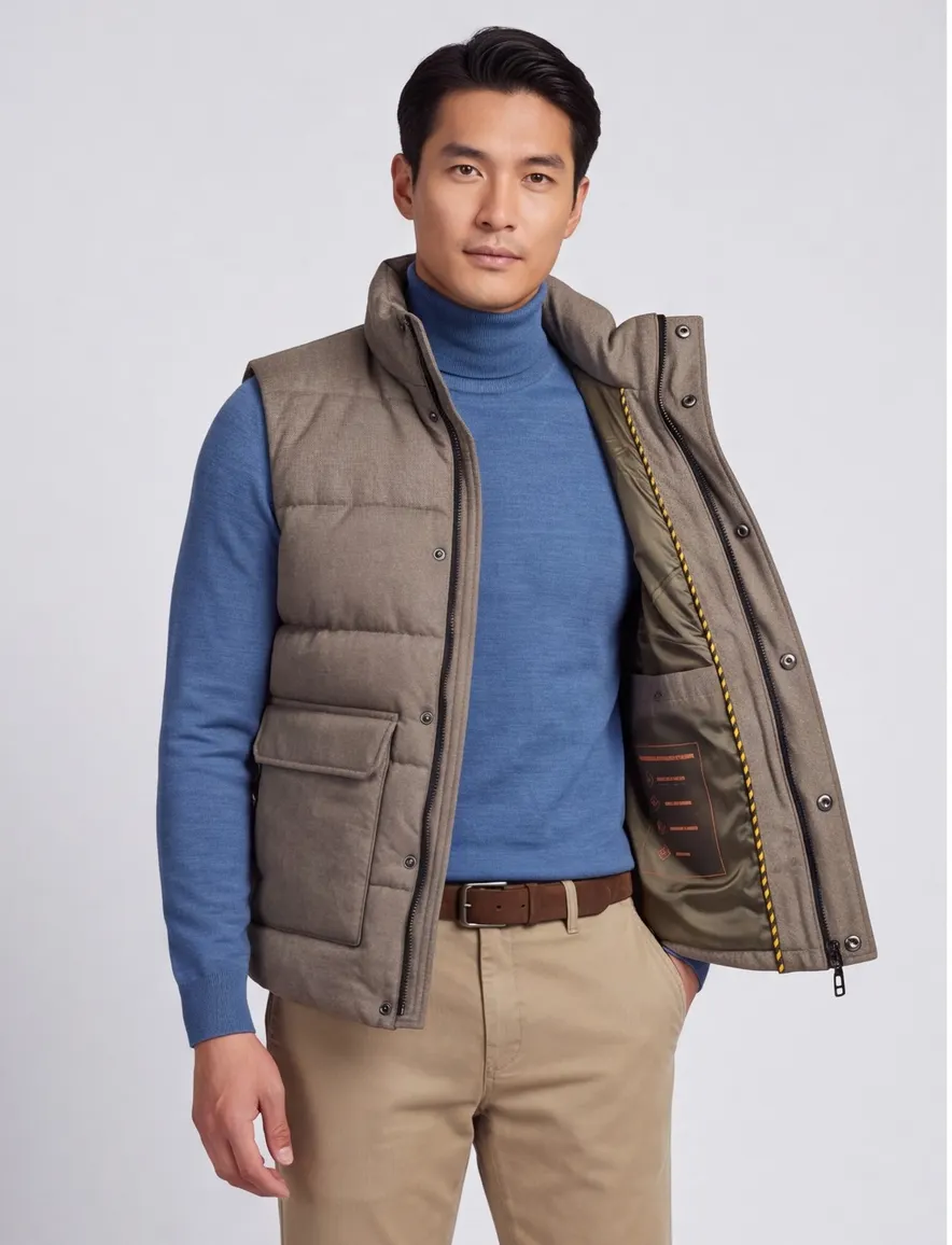 winterjas khaki Scotland Blue