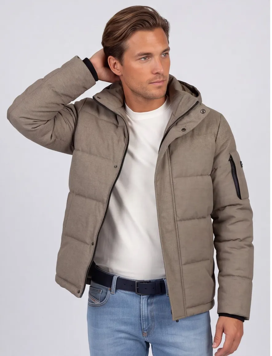Scotland Blue Jurd winterjas camel