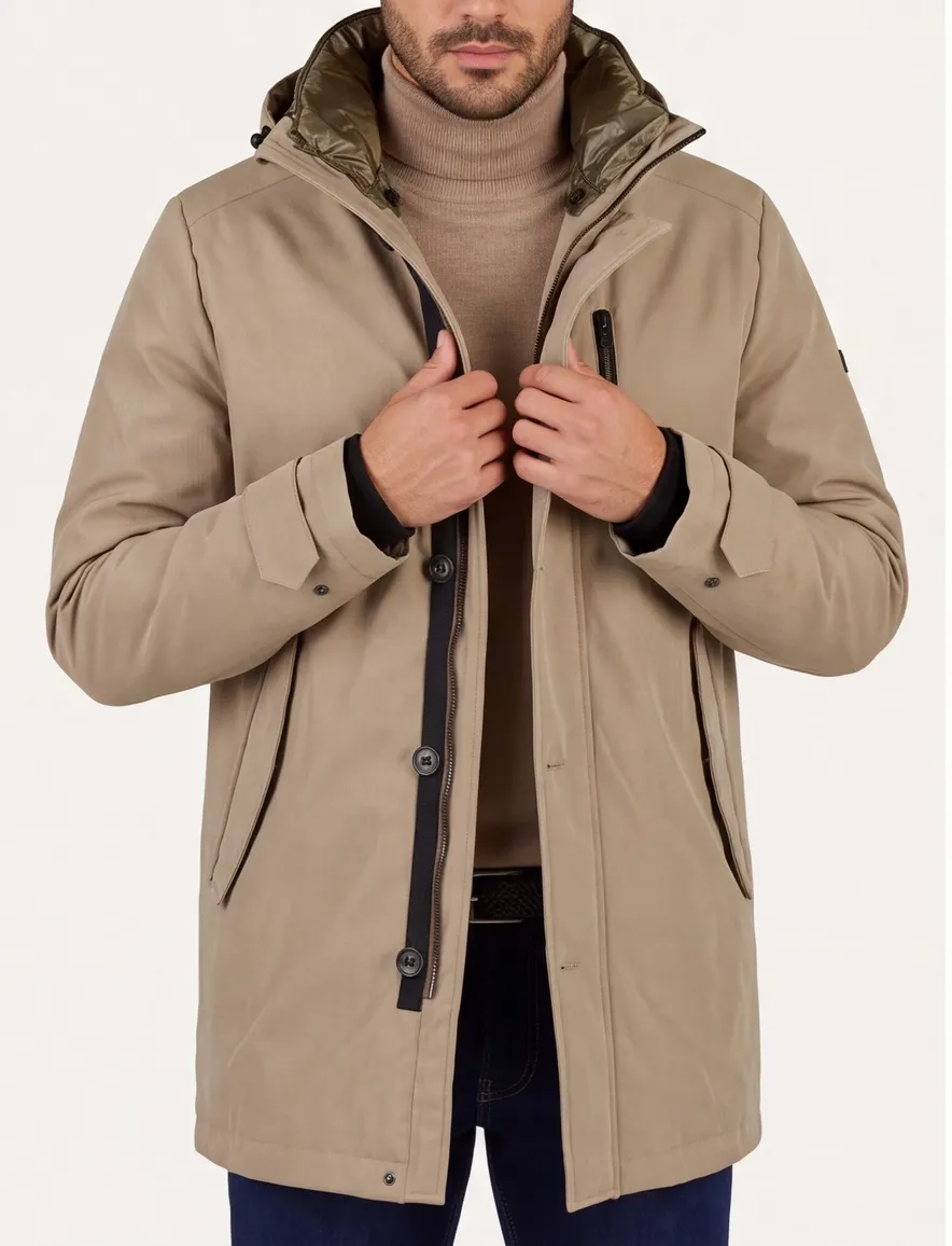 winterjas camel Scotland Blue