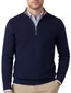 Scotland Blue half zip trui navy