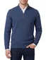 Scotland Blue effen normale fit trui blauw katoen