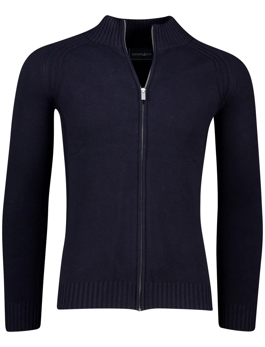 Scotland Blue Myron Vest donkerblauw