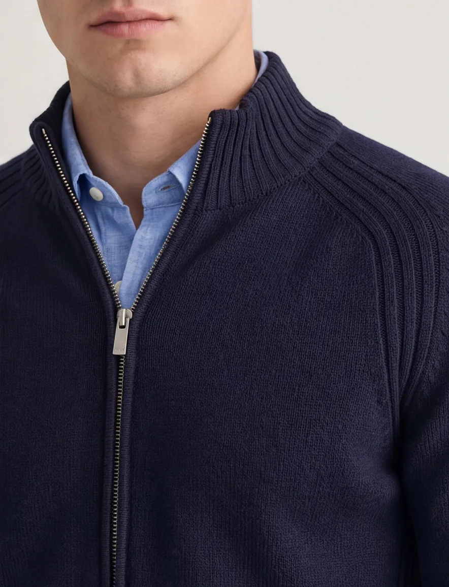 Scotland Blue Myron Vest donkerblauw