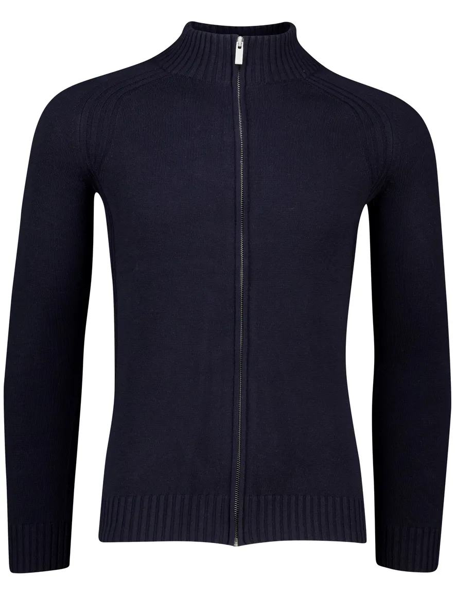 Scotland Blue Myron Vest donkerblauw