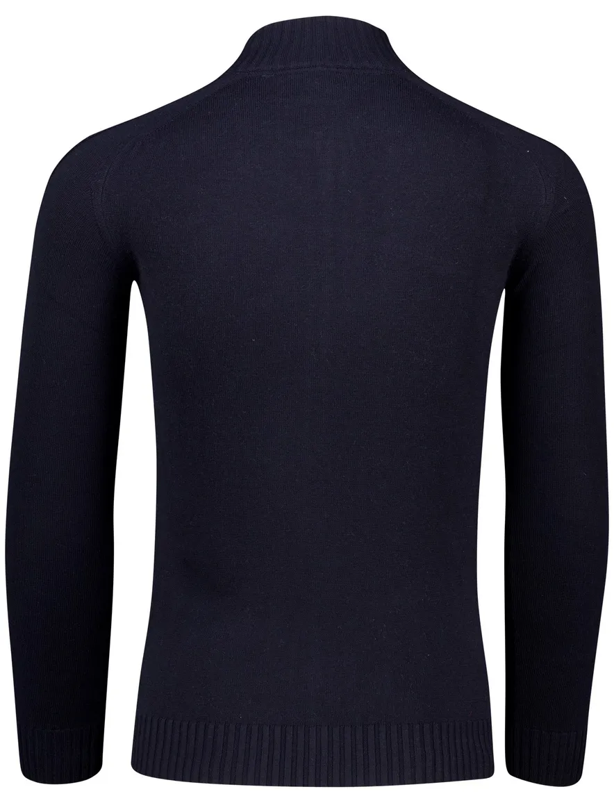Scotland Blue vest navy effen normale fit
