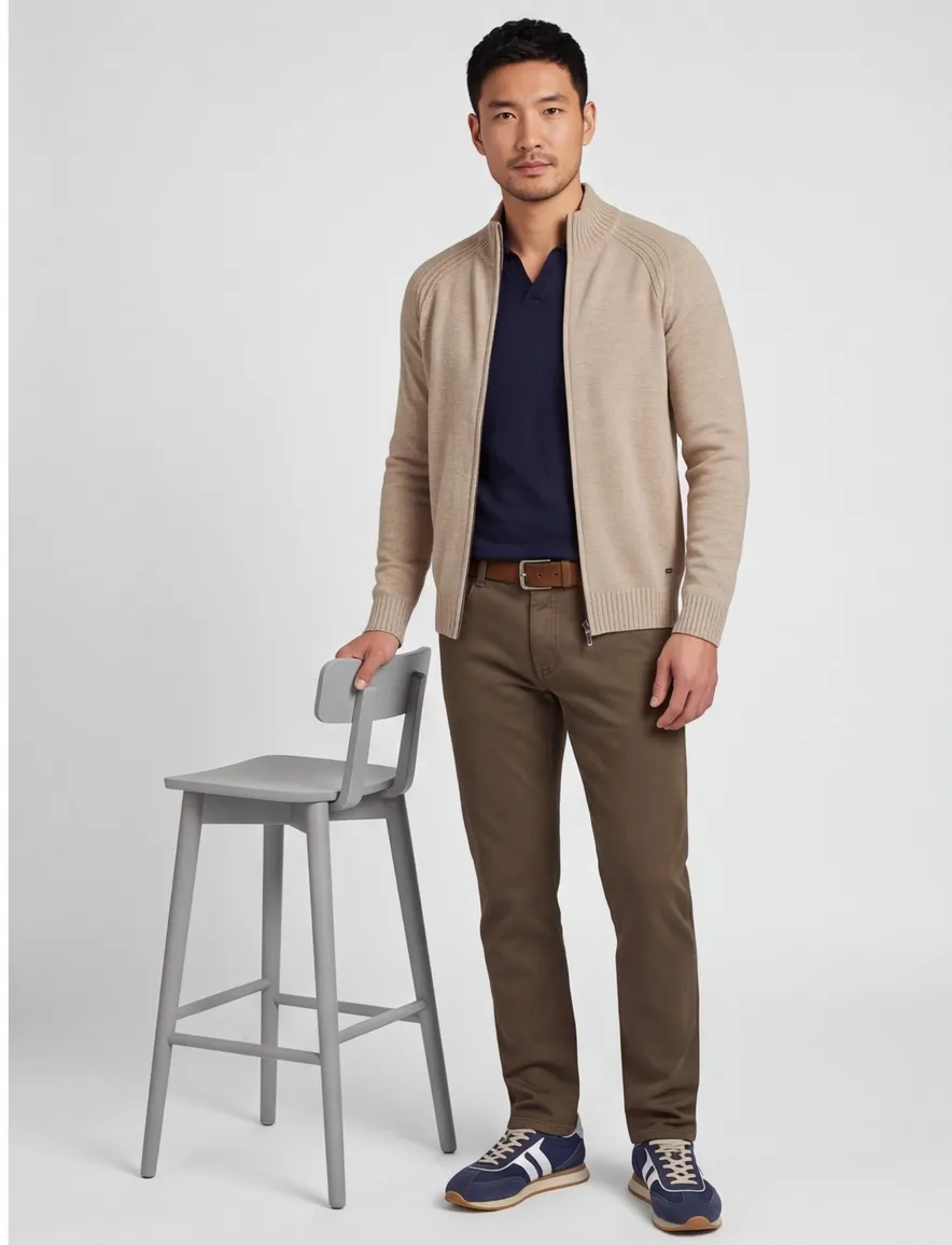 Vest Scotland Blue beige