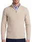 Scotland Blue pullover effen beige normale fit