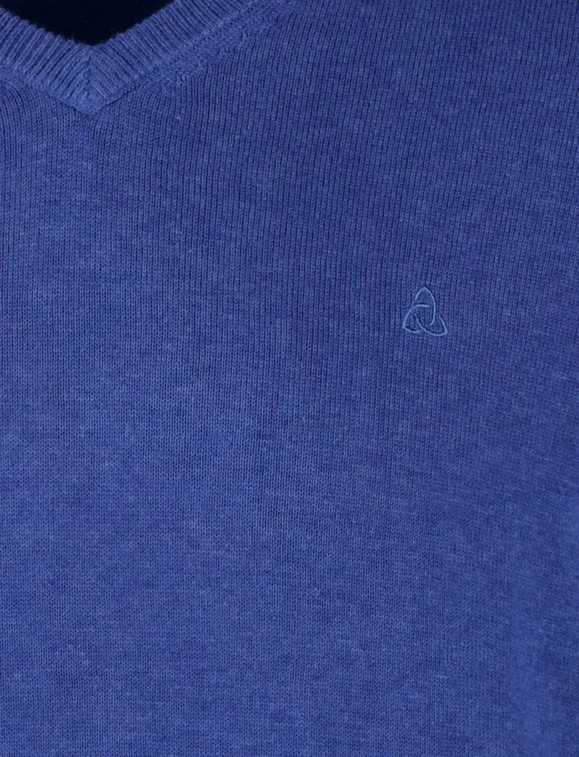 trui Scotland Blue blauw katoen