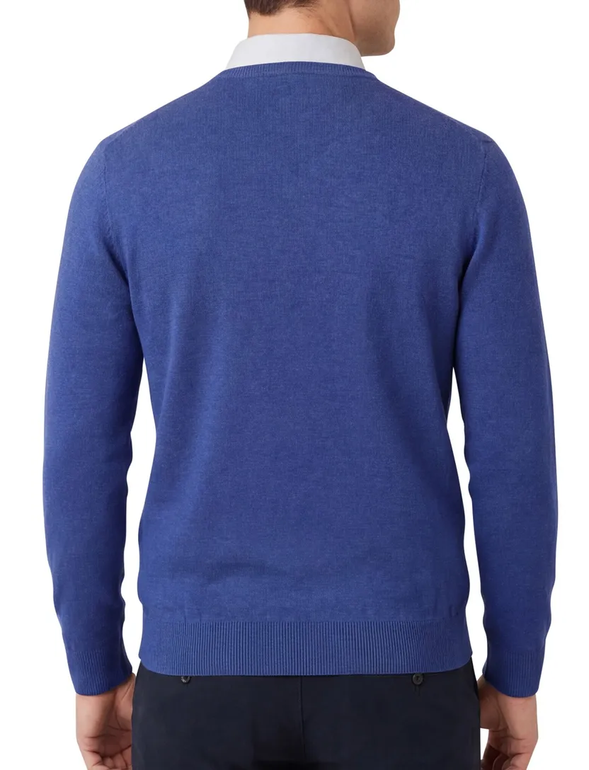 trui Scotland Blue blauw katoen
