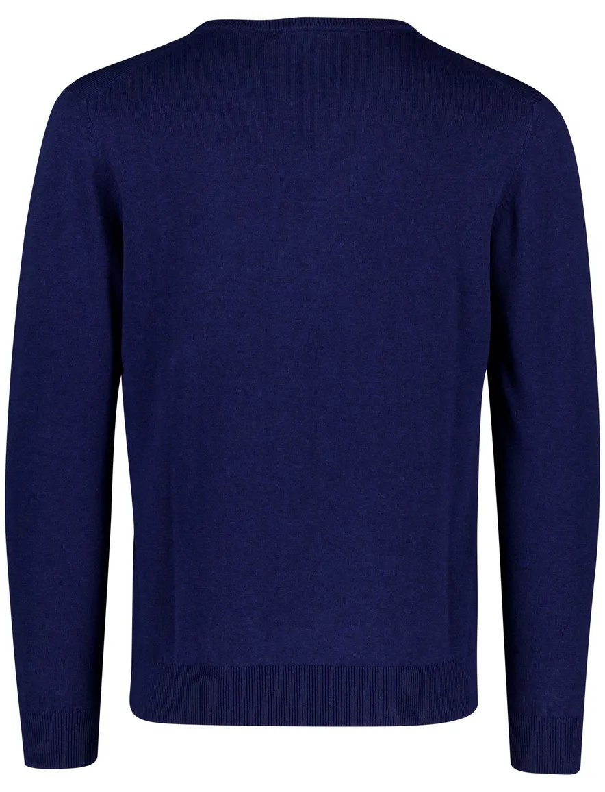 Scotland Blue trui donkerblauw katoen