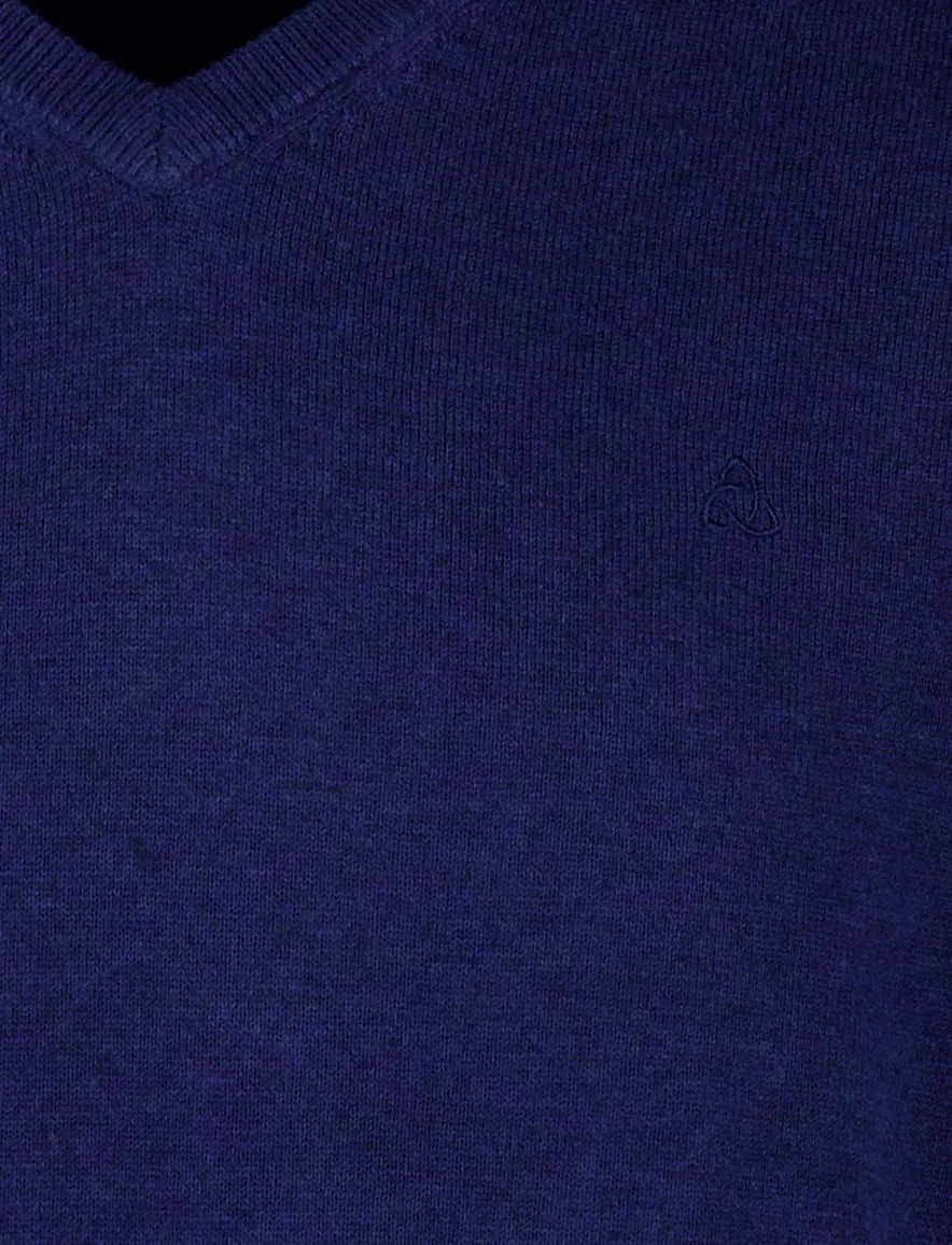 Scotland Blue trui donkerblauw katoen