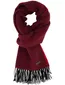 Pierre Cardin sjaal rood wol