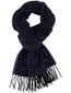 Pierre Cardin sjaal donkerblauw effen