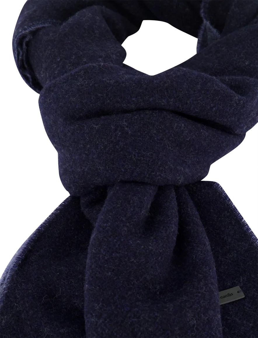 Pierre Cardin sjaal donkerblauw effen