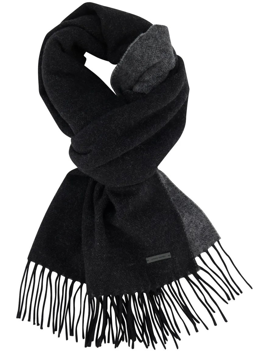 Pierre Cardin sjaal zwart wol