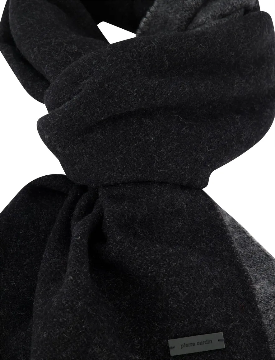 Pierre Cardin sjaal zwart wol