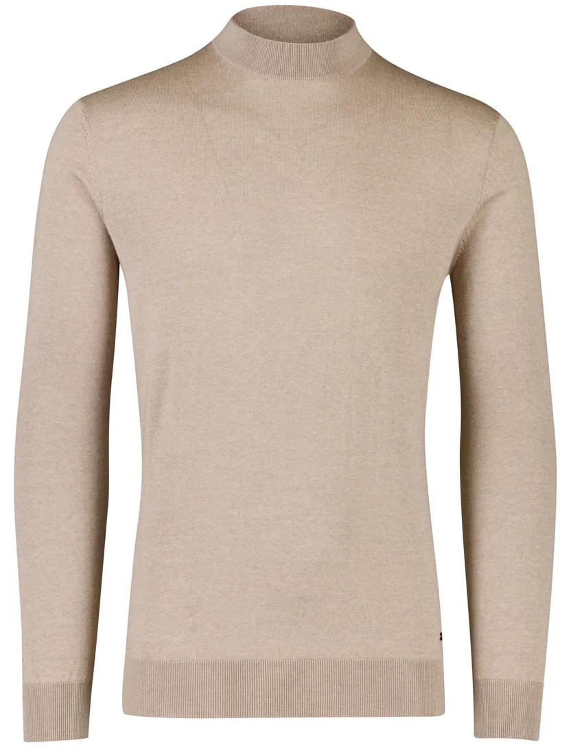 Born with appetite turtle neck trui beige