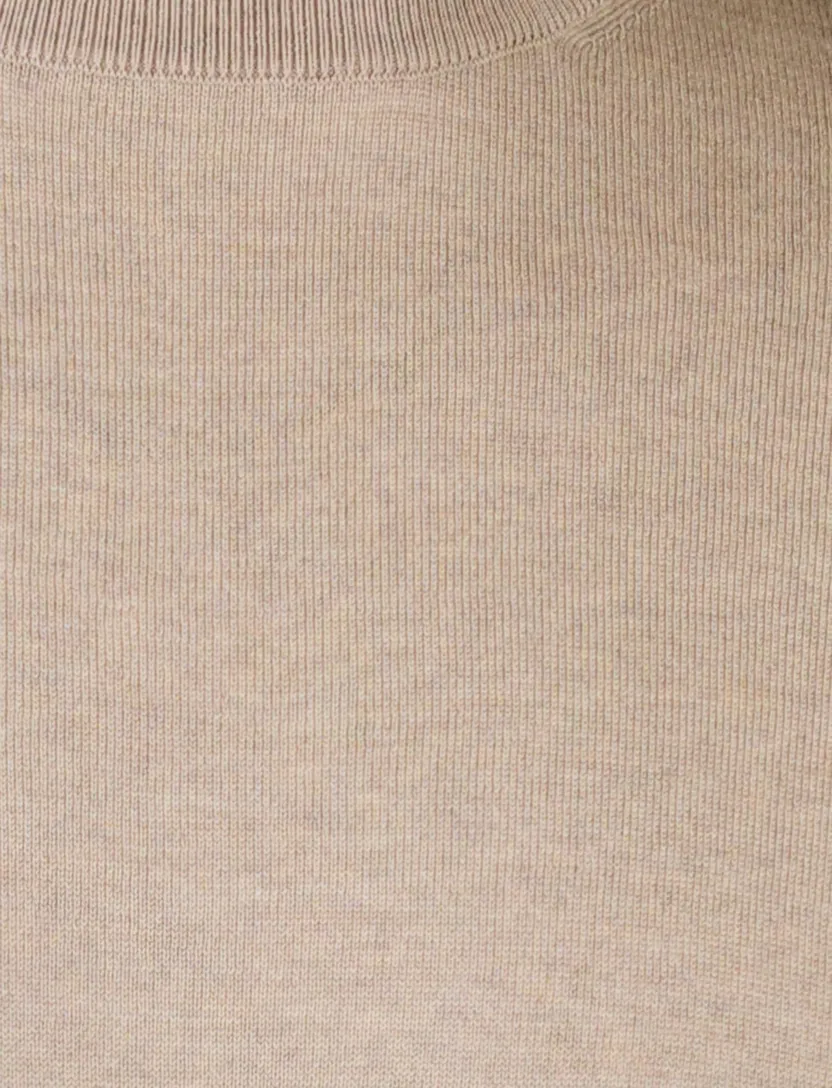 Born with appetite turtle neck trui beige