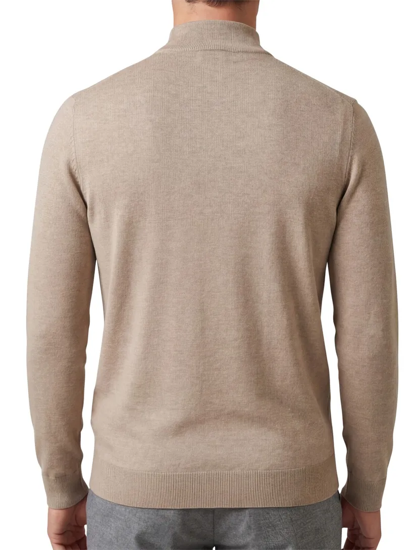 Born with appetite turtle neck trui beige