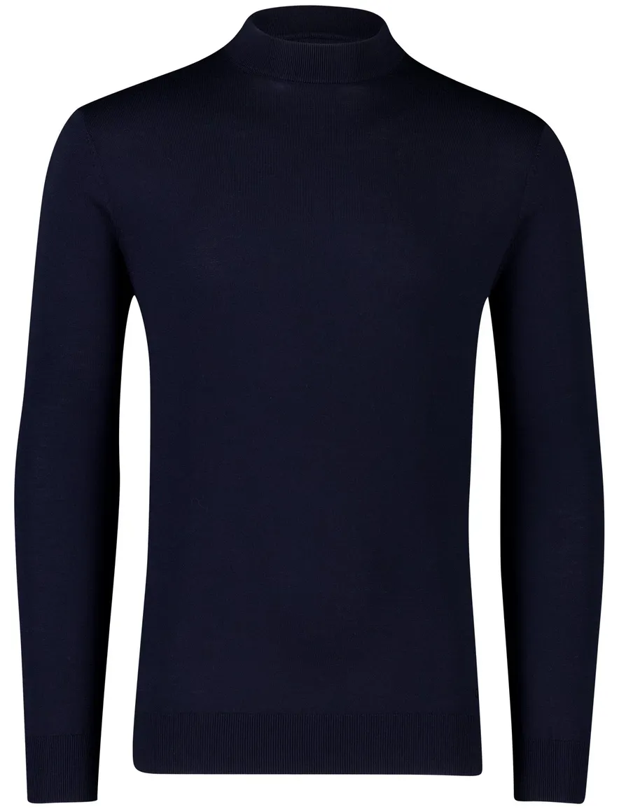 Born with Appetite Berry trui donkerblauw turtleneck