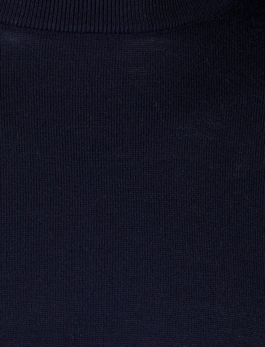 Born with Appetite Berry trui donkerblauw turtleneck