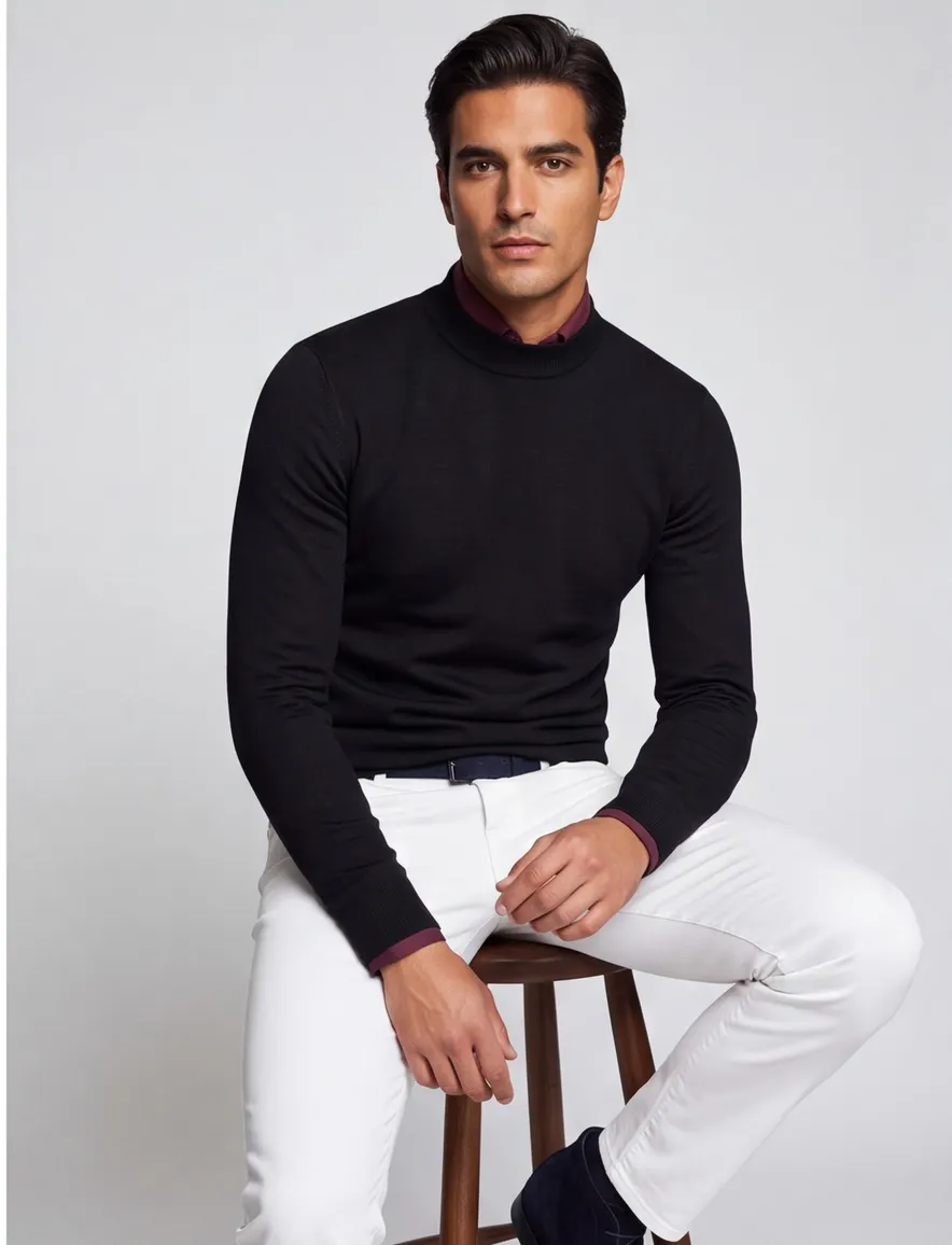 Born with Appetite Berry trui zwart turtleneck